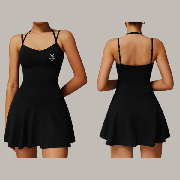 Women's Built-in Bra Workout Dress Adjustable Straps